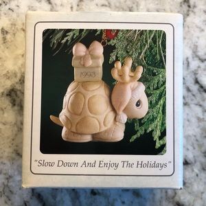 Slow Down and Enjoy the Holidays Precious Moments 1993 Ornament
